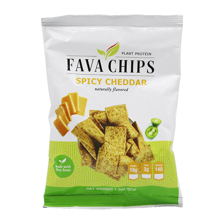 Fava Bean Chips by BariatricPal - Spicy Cheddar - High-quality Protein Chips by BariatricPal at 