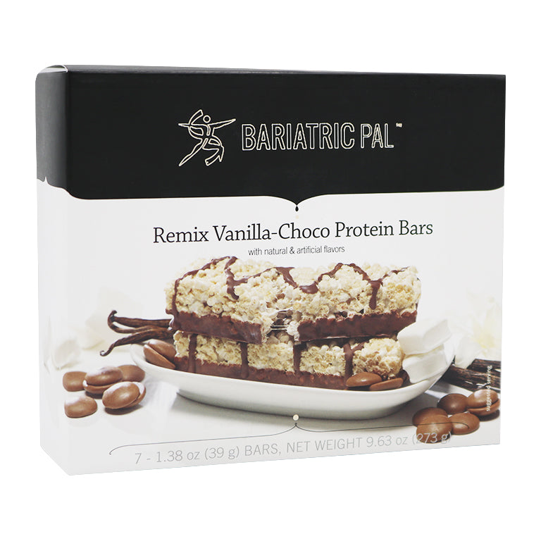 BariatricPal 15g Protein & Fiber Bars - "Remix" Vanilla Choco - High-quality Protein Bars by BariatricPal at 