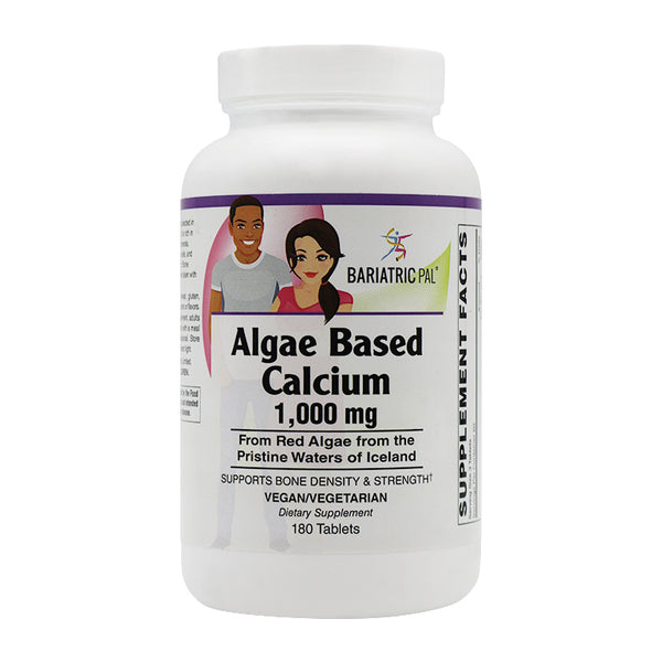 Algae Based Calcium 1,000mg Tablets with Magnesium, D3 and K2 by BariatricPal - Vegan Approved! - High-quality Calcium by BariatricPal at 
