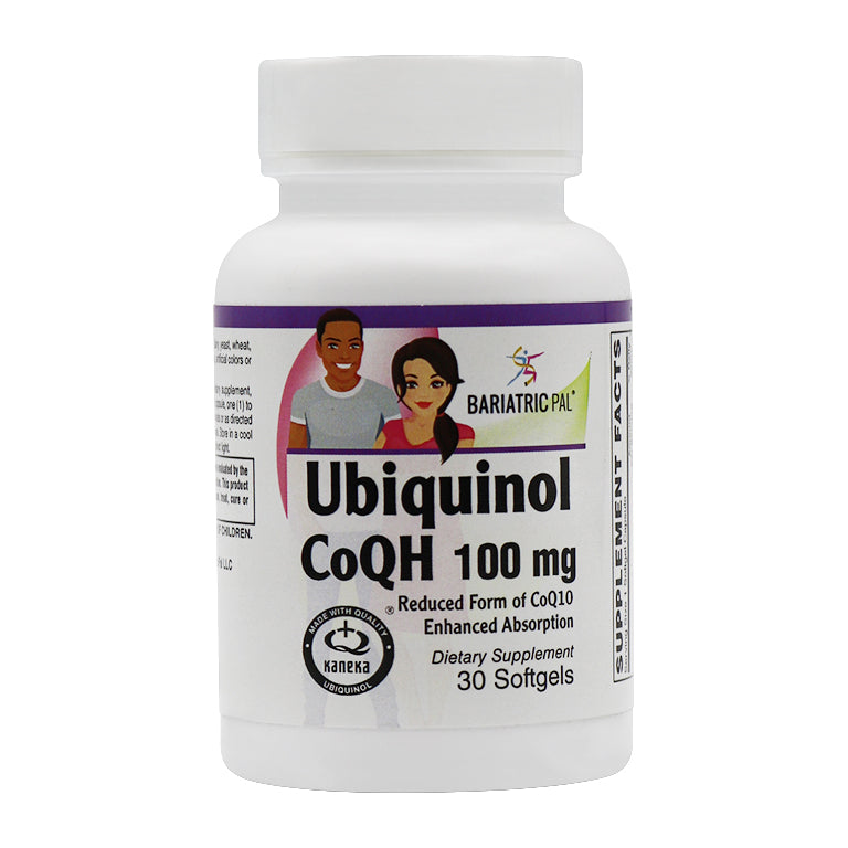 Ubiquinol CoQH Reduced Form of CoQ10 for Enhanced Absorption 100mg - Easy Swallow Softgels by BariatricPal - High-quality COQ10 by BariatricPal at 