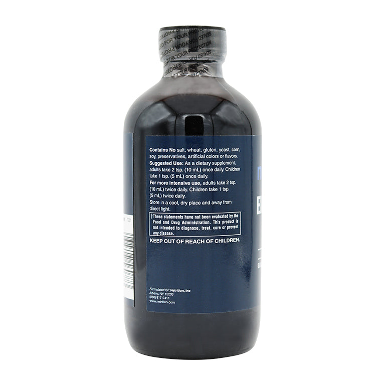 Elderberry Extract Liquid  8oz by Netrition - High-quality Elderberry by Netrition at 