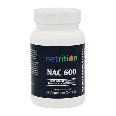 NAC - N-acetyl-L-cysteine by Netrition - High-quality Antioxidants by Netrition at 