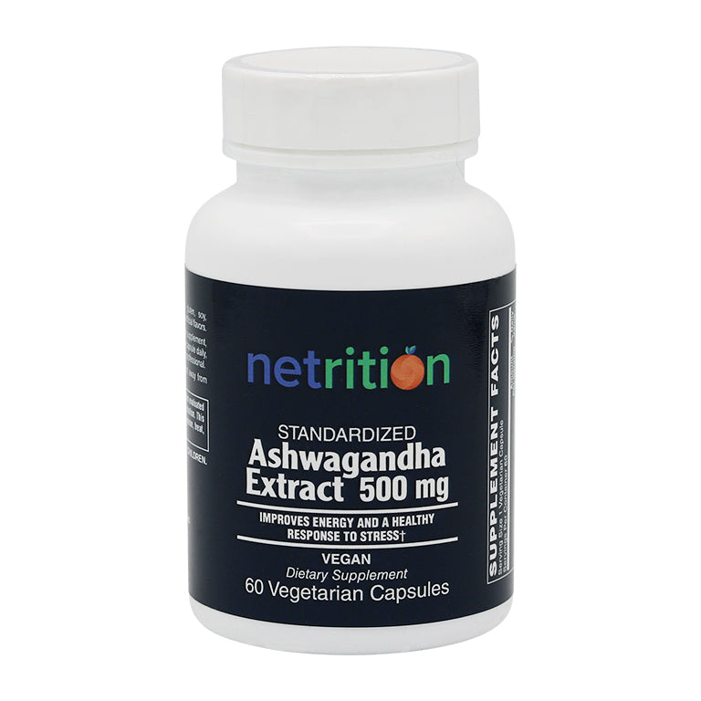 Ashwagandha Extract 500mg Caps 60's by Netrition - High-quality Sleep Aid by Netrition at 