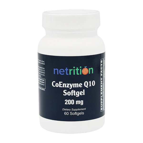 CoQ10 200Mg Softgels 60's by Netrition - High-quality COQ10 by Netrition at 