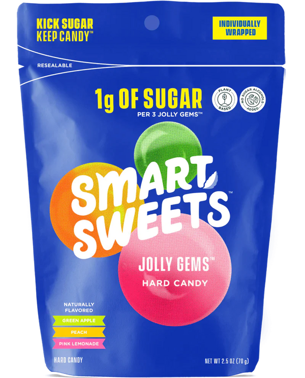 Smart Sweets Jolly Gems Hard Candy, 2.5 oz - High-quality Fiber by Smart Sweets at 
