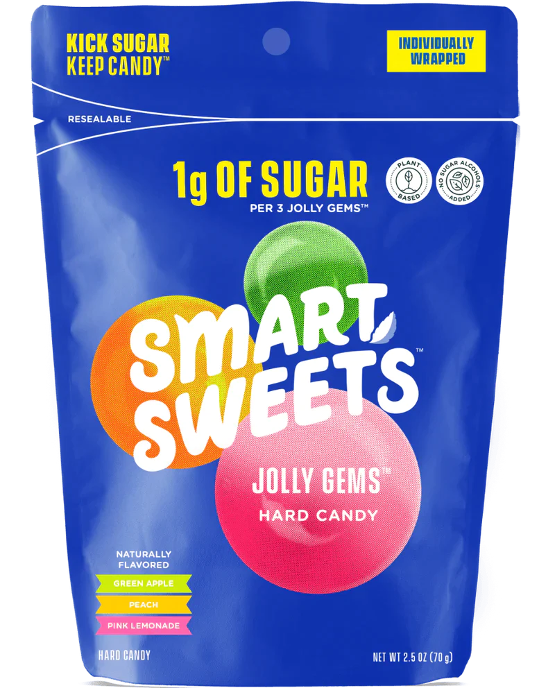 Smart Sweets Jolly Gems Hard Candy, 2.5 oz - High-quality Fiber by Smart Sweets at 