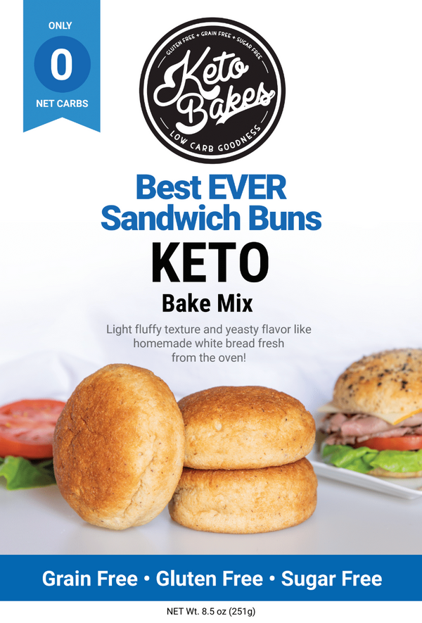 Keto Bakes Best Ever Sandwich Buns Mix 8.5 oz - High-quality Baking Products by Keto Bakes at 
