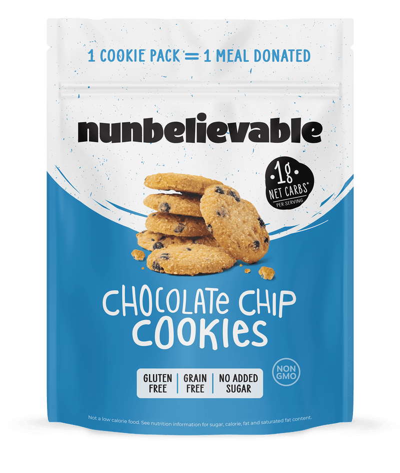 Low Carb Keto Cookies by Nunbelievable - Chocolate Chip