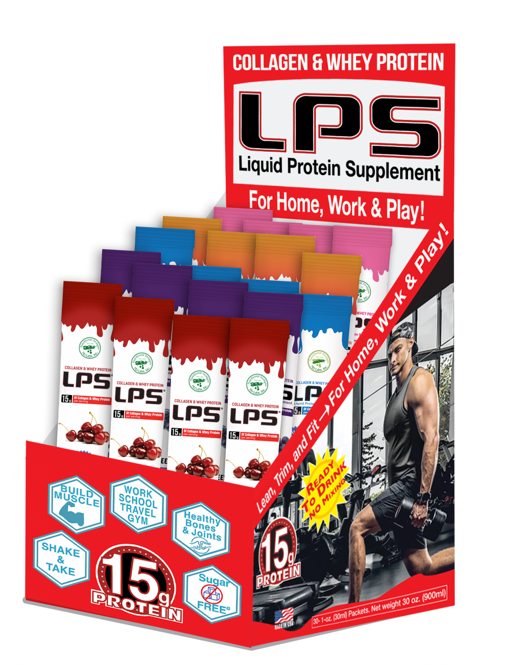 LPS Sugar Free® Collagen & Whey Liquid Protein Supplement by Nutrition