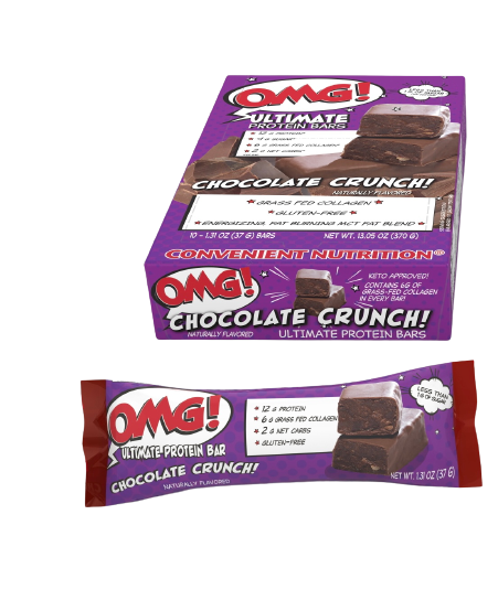 Convenient Nutrition OMG Protein Bar - Chocolate Crunch - High-quality Protein Bars by Convenient Nutrition at 