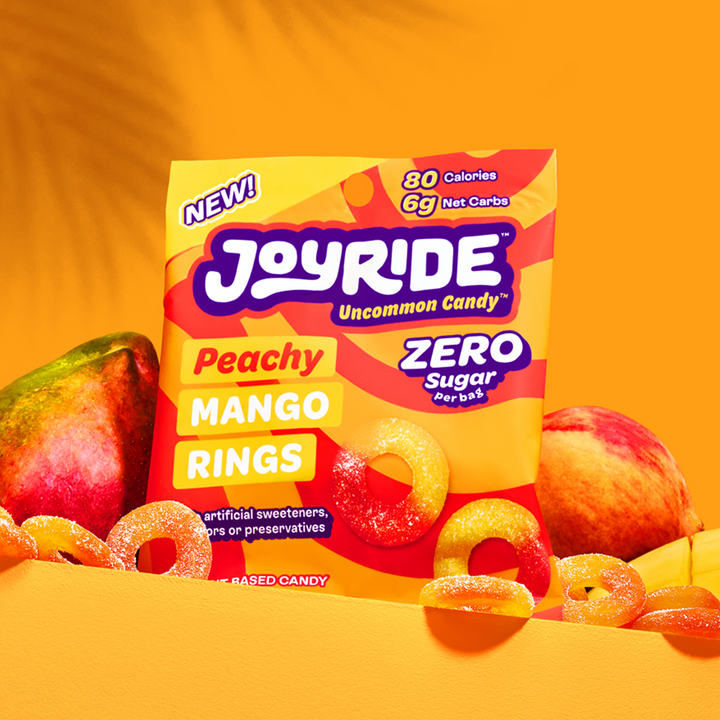 Joyride Zero Sugar Peachy Mango Rings 1.8 oz