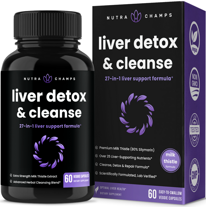 Liver Detox & Cleanse Capsules by NutraChamps - High-quality Detox & Cleanse Supplements by NutraChamps at 