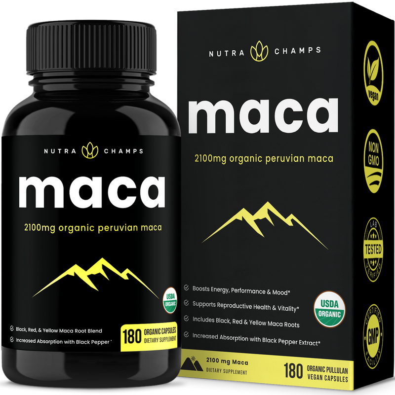 Maca Capsules by NutraChamps - High-quality Energy Supplement by NutraChamps at 