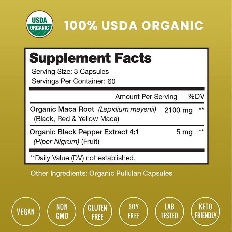 Maca Capsules by NutraChamps - High-quality Energy Supplement by NutraChamps at 
