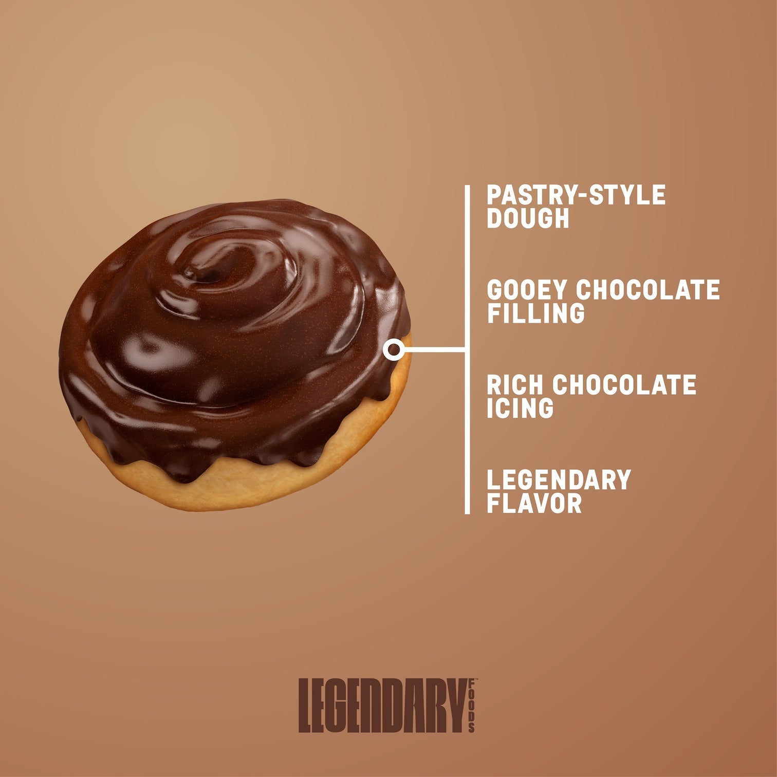 Protein Sweet Roll by Legendary Foods - Chocolate - High-quality Cakes & Cookies by Legendary Foods at 