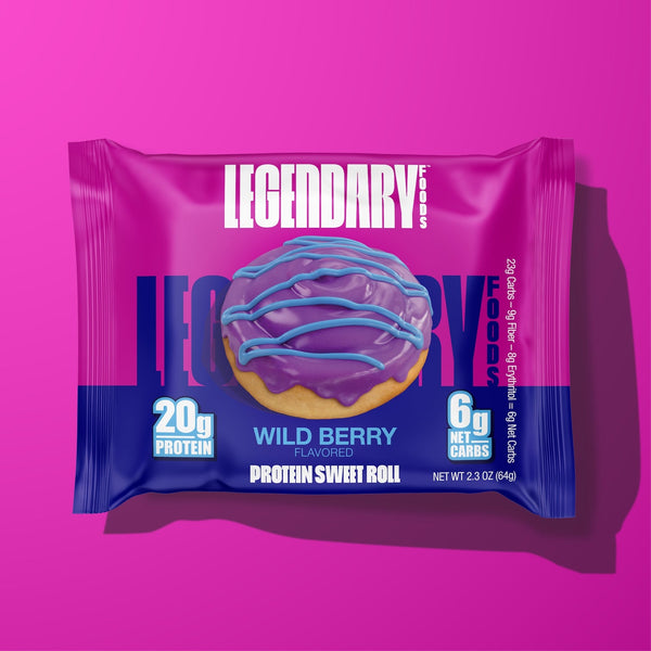 Protein Sweet Roll by Legendary Foods - Wild Berry - High-quality Cakes & Cookies by Legendary Foods at 