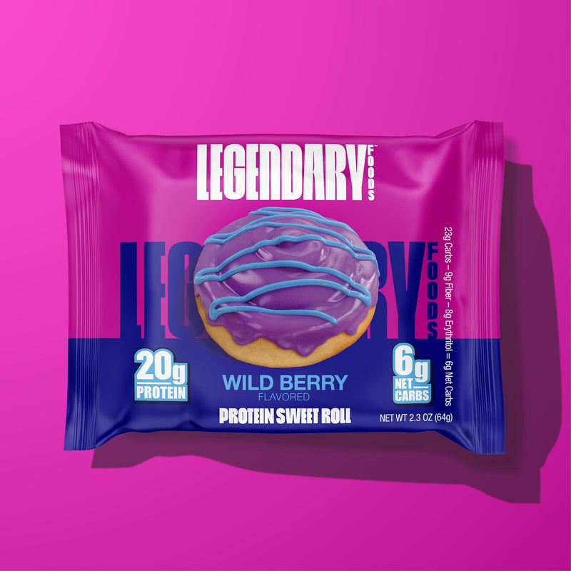Protein Sweet Roll by Legendary Foods - Wild Berry - High-quality Cakes & Cookies by Legendary Foods at 