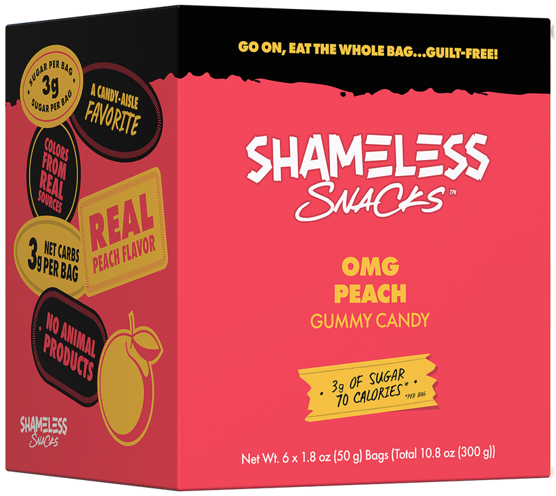 Gummy Candy by Shameless Snacks - OMG Peach - High-quality Candies by Shameless Snacks at 
