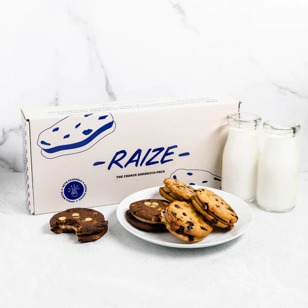 The Cookie Sandwich Variety Pack by Raize (6 Cookie Sandwiches) - No Added Sugar, Low-Carb & Gluten-Free! - High-quality Cakes & Cookies by Raize at 