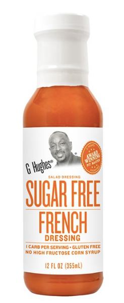 low sugar dressings G Hughes Salad Dressing, Sugar Free, French 12 fl oz