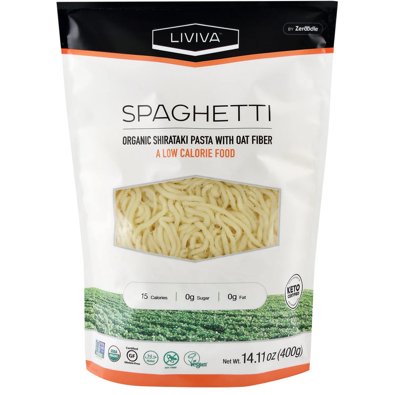 Liviva Organic Premium Shirataki Protein Pasta - Spaghetti with Oat Fiber - High-quality Pasta by Liviva at 
