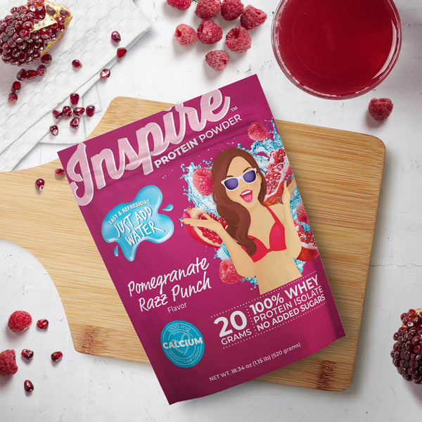 Inspire Pomegranate Razz Punch Protein Powder by Bariatric Eating