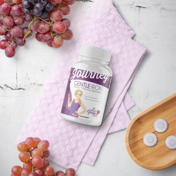 Journey Gentle Iron Grape Melt Tablets by Bariatric Eating - High-quality Vitamins by Bariatric Eating at BariatricPal Store