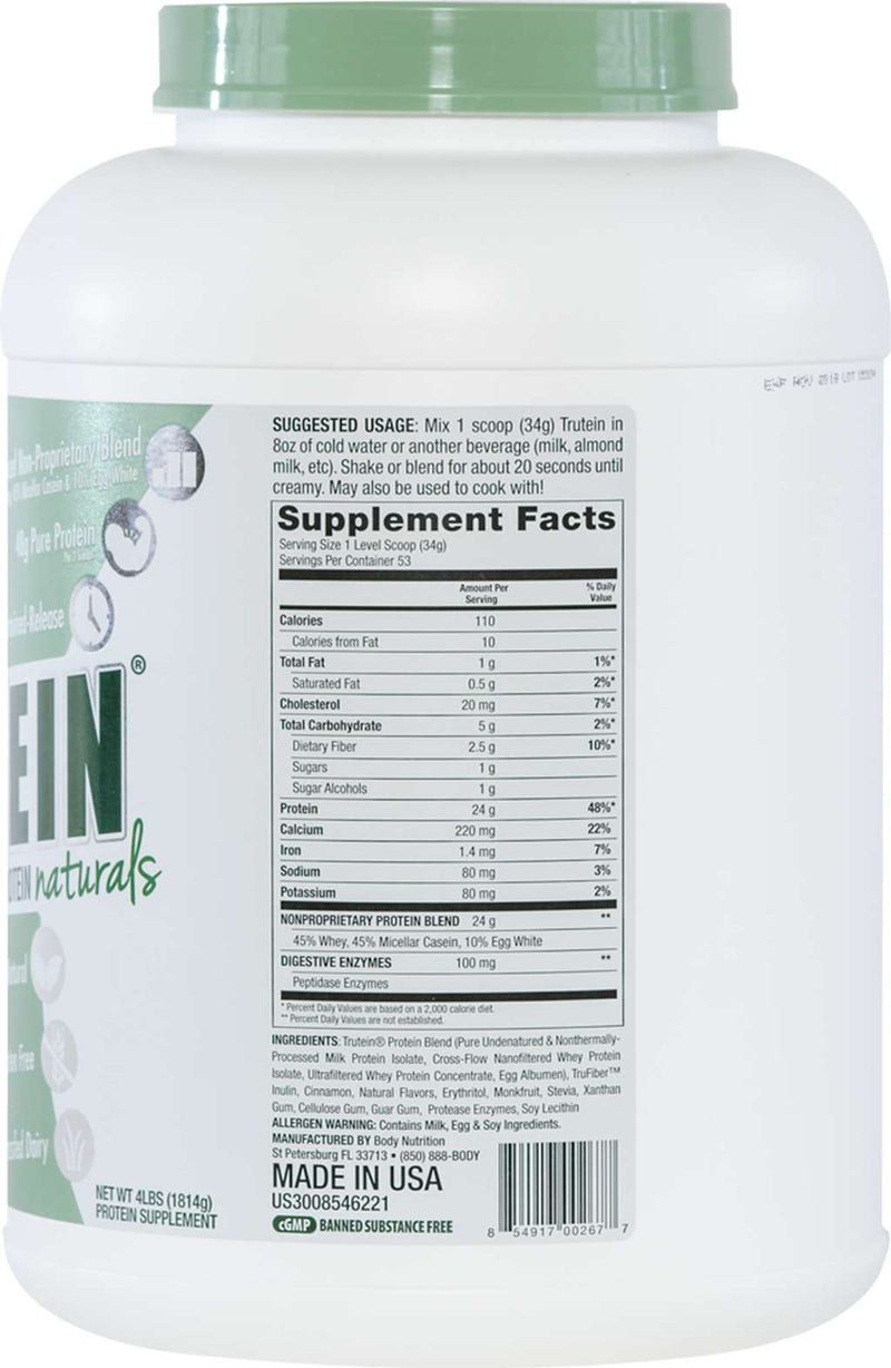 Body Nutrition Trutein Naturals - High-quality Protein by Body Nutrition at 