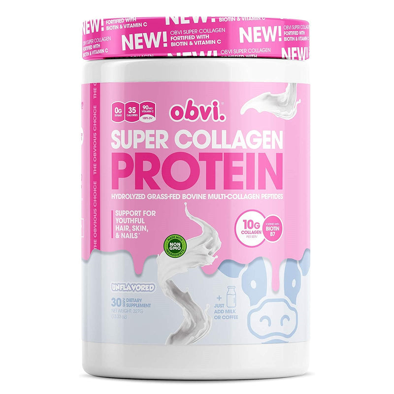 Super Collagen Protein Powder by Obvi - Unflavored - High-quality Collagen Powder by Obvi at 
