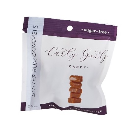 Sugar-Free Caramel Candy by Curly Girlz Candy - Butter Rum - High-quality Candies by Curly Girlz Candy at 