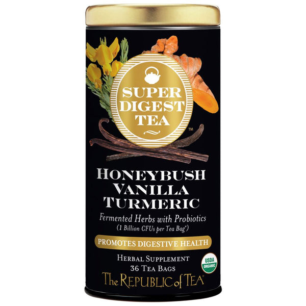 Organic Honeybush Vanilla Turmeric SuperDigest Tea® by The Republic Of Tea - Vanilla Honey Earthy - High-quality Tea by The Republic Of Tea at 