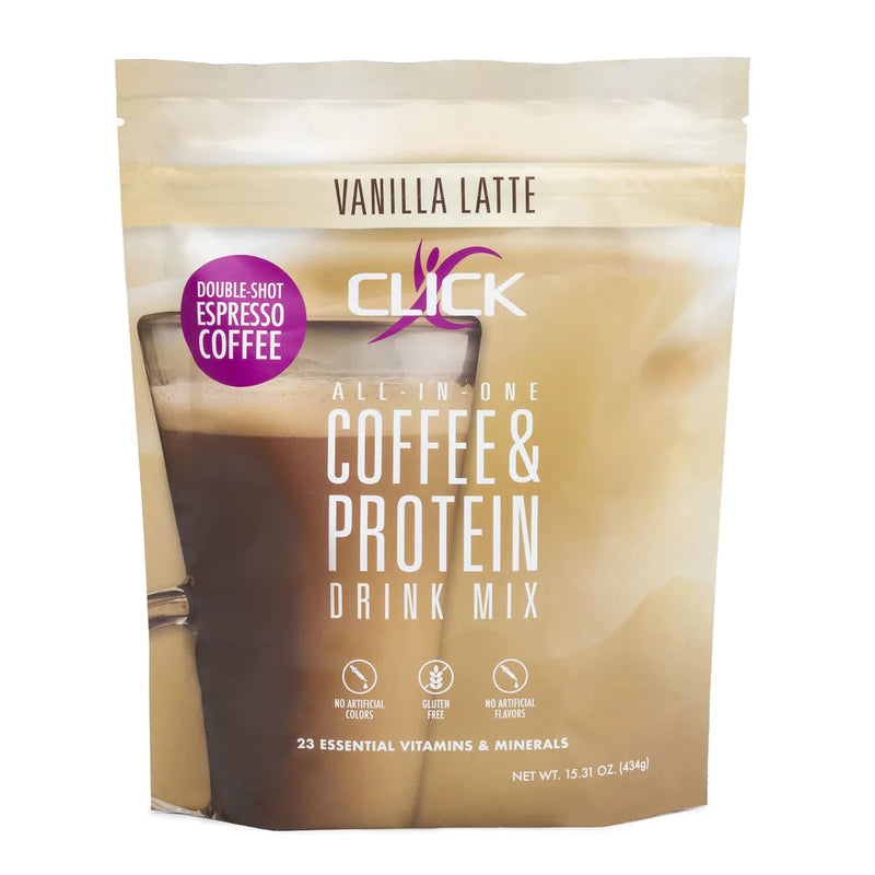 Click Coffee & Protein Powder Bag - Vanilla Latte - High-quality Protein Powder Tubs by Click at 