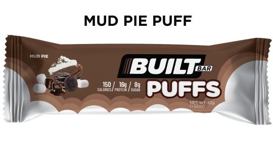 Built Bar Protein Puffs - Mud Pie - High-quality Protein Bars by Built Bar at 