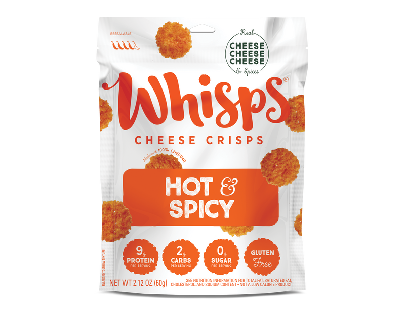 Cello Whisps Cheese Crisps - Hot & Spicy (2.12oz)