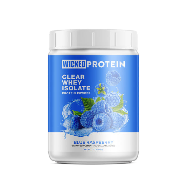 Clear Whey Isolate Protein Powder by WICKED Protein - Blue Raspberry - High-quality Protein Powder by WICKED Protein at 