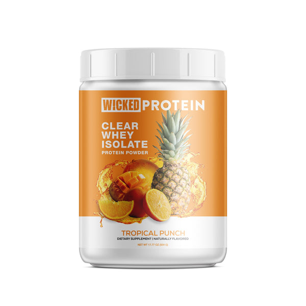 Clear Whey Isolate Protein Powder by WICKED Protein - Tropical Punch - High-quality Protein Powder by WICKED Protein at 