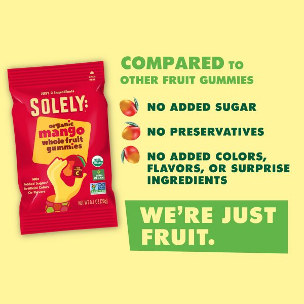 Organic Mango Whole Fruit Gummies by Solely - High-quality Gummies by Solely at 