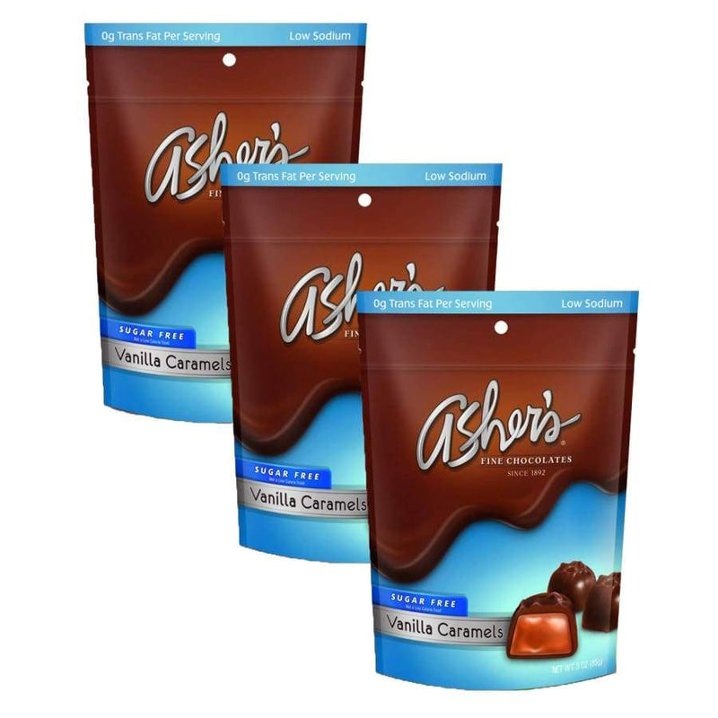 Asher's Chocolate Sugar-Free Patties - Vanilla Caramels - High-quality Candies by Asher's Chocolate at 