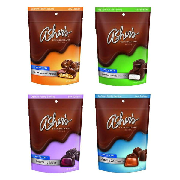 Asher's Chocolate Sugar-Free Patties - Variety Pack - High-quality Candies by Asher's Chocolate at 