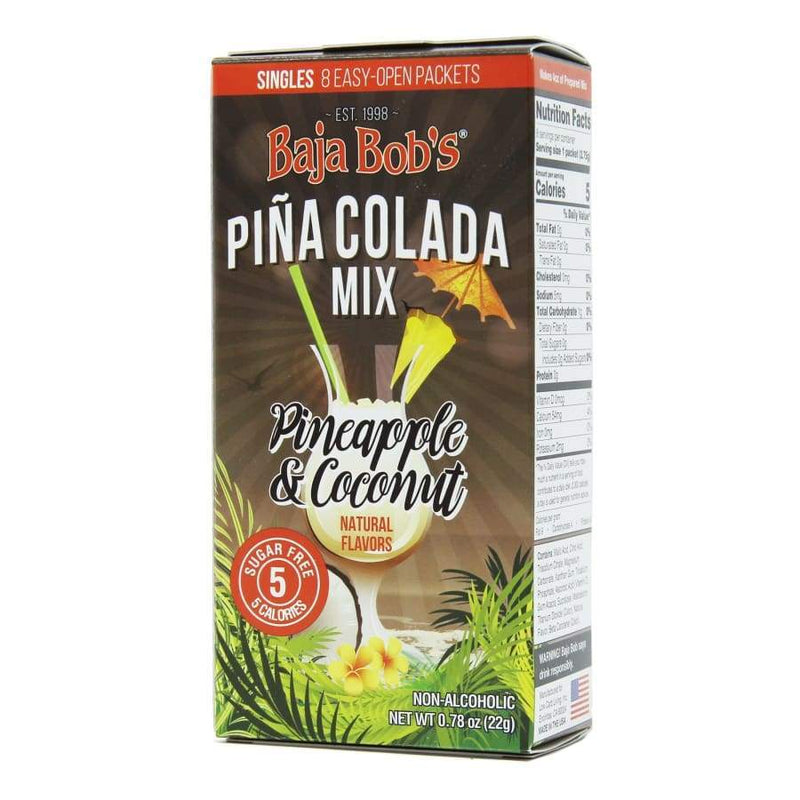 Baja Bob's Sugar-Free Piña Colada Mix Singles - High-quality Beverages by Baja Bob's at 