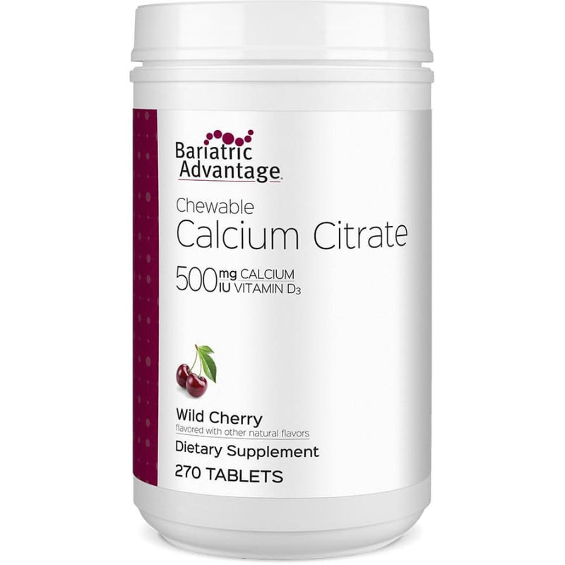Bariatric Advantage Calcium Citrate Chewable Tablets (500mg) - High-quality Calcium by Bariatric Advantage at 