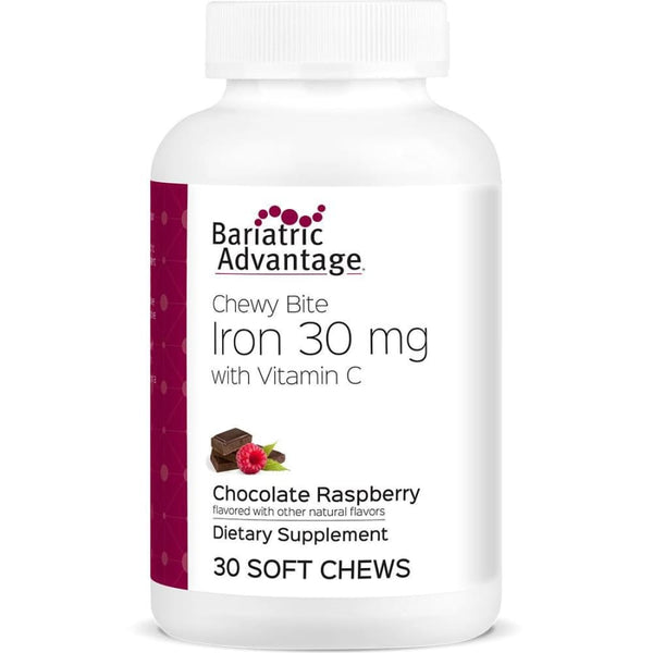 Bariatric Advantage Sugar-Free Chocolate/Raspberry Iron Chewy Bite (30mg) - High-quality Iron by Bariatric Advantage at 