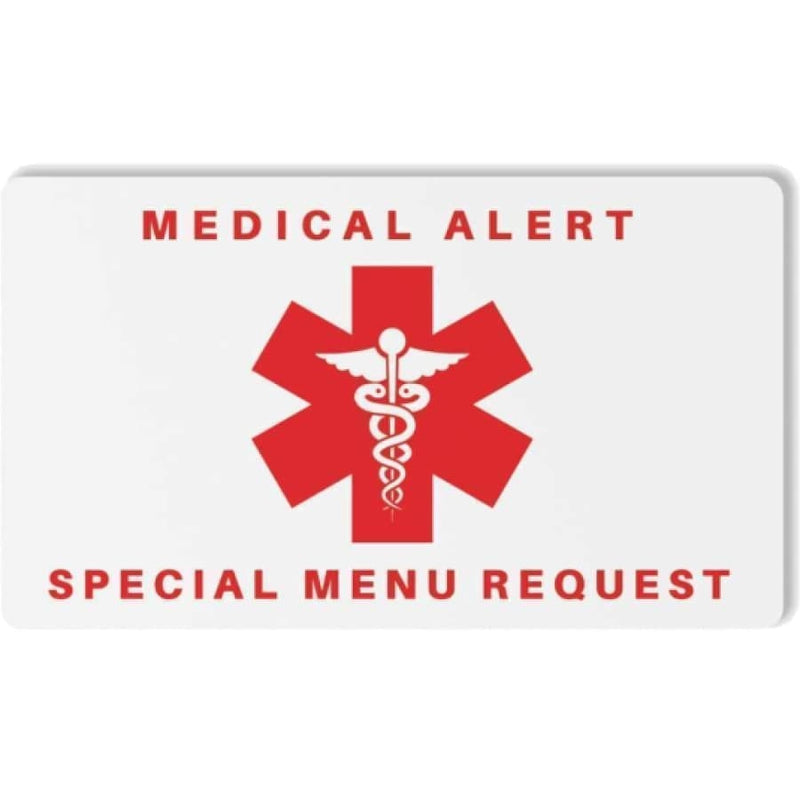 Bariatric Patient Restaurant Special Menu Request Card 2.0 - High-quality Restaurant Card by BariatricPal at 