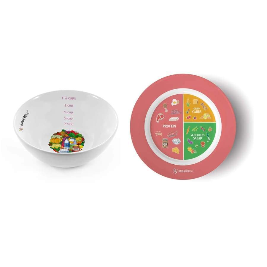 Bariatric Portion Control Plate & Bowl Set by BariatricPal - High-quality Dinnerware by BariatricPal at BariatricPal Store