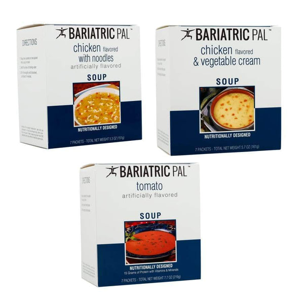 BariatricPal 15g Protein Soup - 3-Flavor Variety Pack - High-quality Soups by BariatricPal at 