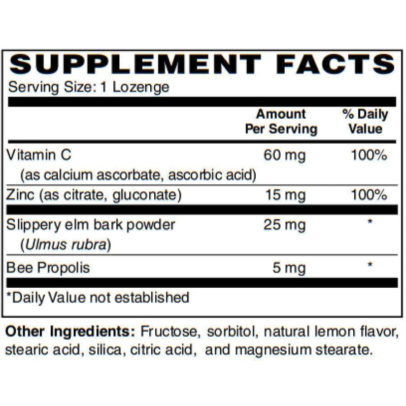 Zinc 15mg + Vitamin C - Lemon Flavored Lozenges (60 count) by BariatricPal - High-quality Zinc by BariatricPal at 