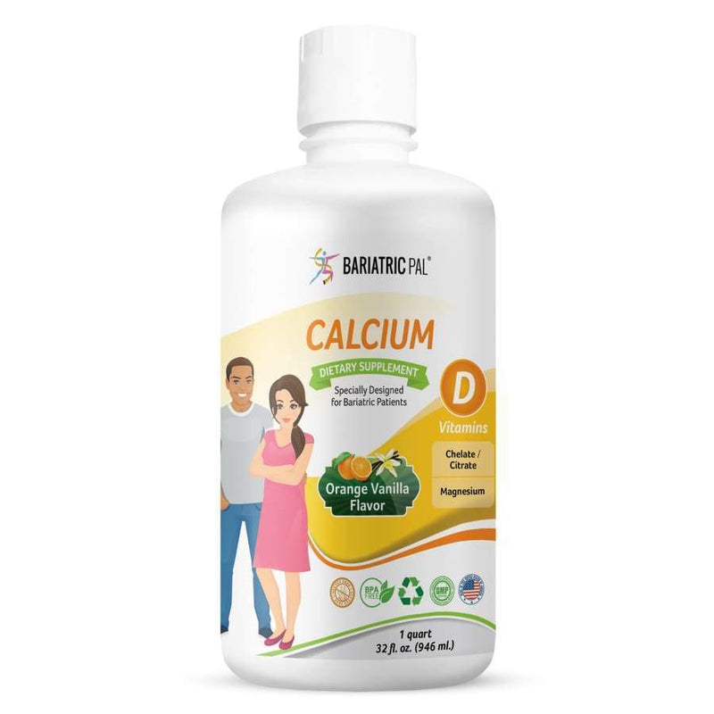 BariatricPal Liquid Advanced Calcium and Magnesium Supplement (Orange Vanilla Flavor) - High-quality Calcium by BariatricPal at 