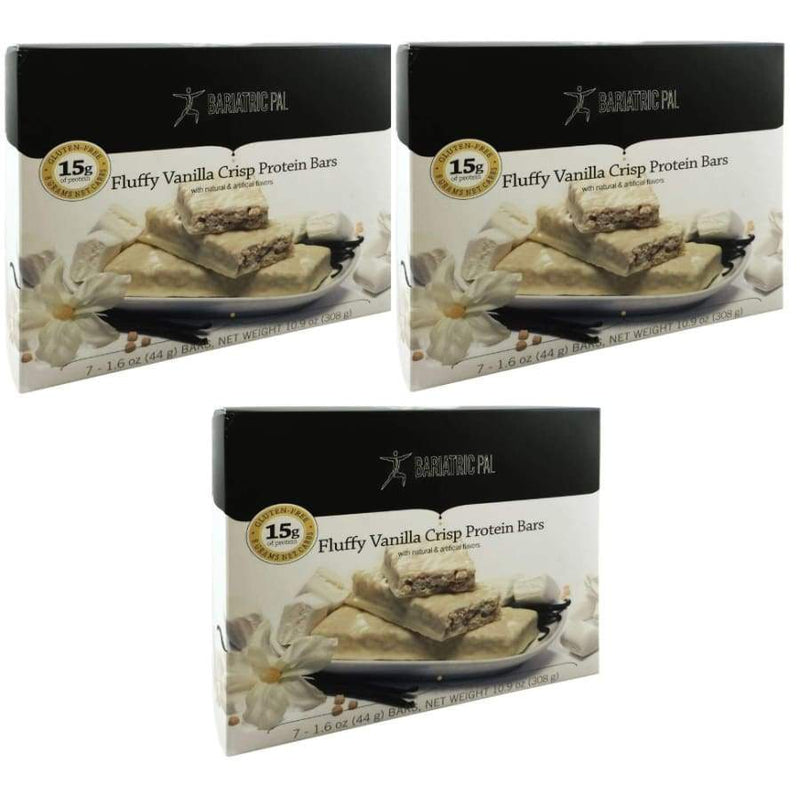 BariatricPal Low Carb Protein & Fiber Bars - Fluffy Vanilla Crisp - High-quality Protein Bars by BariatricPal at 