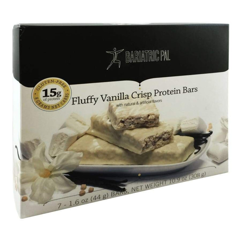 BariatricPal Low Carb Protein & Fiber Bars - Fluffy Vanilla Crisp - High-quality Protein Bars by BariatricPal at 