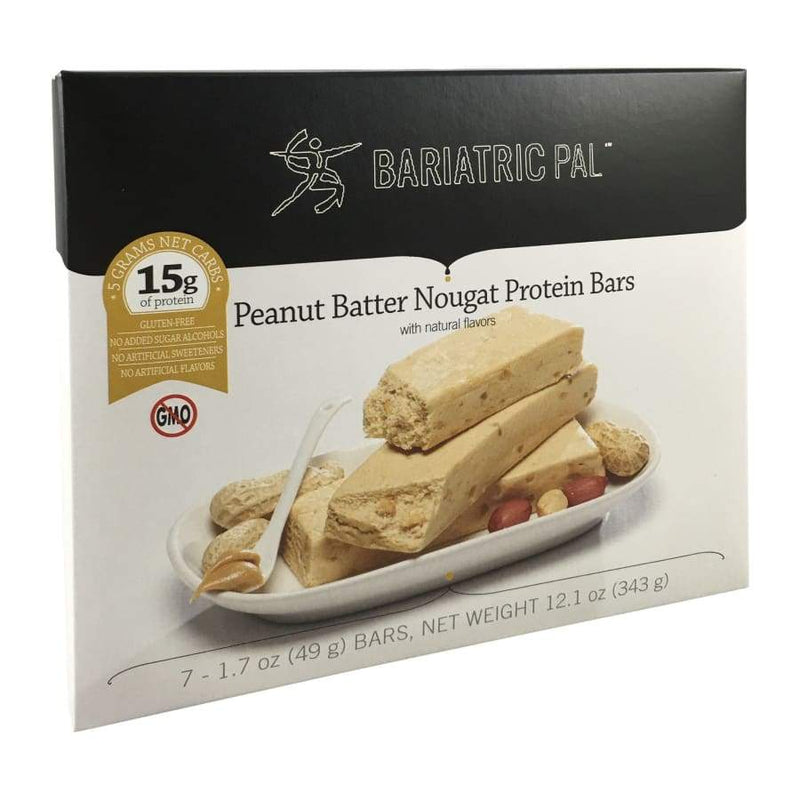 BariatricPal Low Carb Protein & Fiber Bars - Peanut Batter Nougat - High-quality Protein Bars by BariatricPal at 